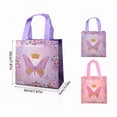 thumbnail image 4 of 24 piece butterfly series gift bags, eco-friendly non-woven reusable tote bags, suitable for wedding and birthday party favor packaging, multi-functional storage and decorative gift bag sets, appl, 4 of 9