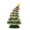 Leaning Green, variant on Milltown Merchants Multicolor Tabletop Christmas Tree, Ceramic Green, 11.5"