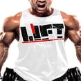 thumbnail image 2 of Summer Workout Tank Tops for Men with Sleeveless Design and Letter Print, 2 of 9