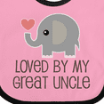 thumbnail image 4 of Inktastic My Great Uncle Loves Me Boys or Girls Baby Bib, 4 of 4