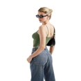 thumbnail image 3 of Women’s Sexy Square Neck Tank Top Spaghetti Strap Trendy Going out Basic Cami Shirt, 3 of 6