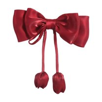 DefiDgd Bow Curtain Tiebacks,Bowknot Decorative Curtain Strap,for Home Bedroom Offices Dining Rooms Wedding Party Decoration(Red)