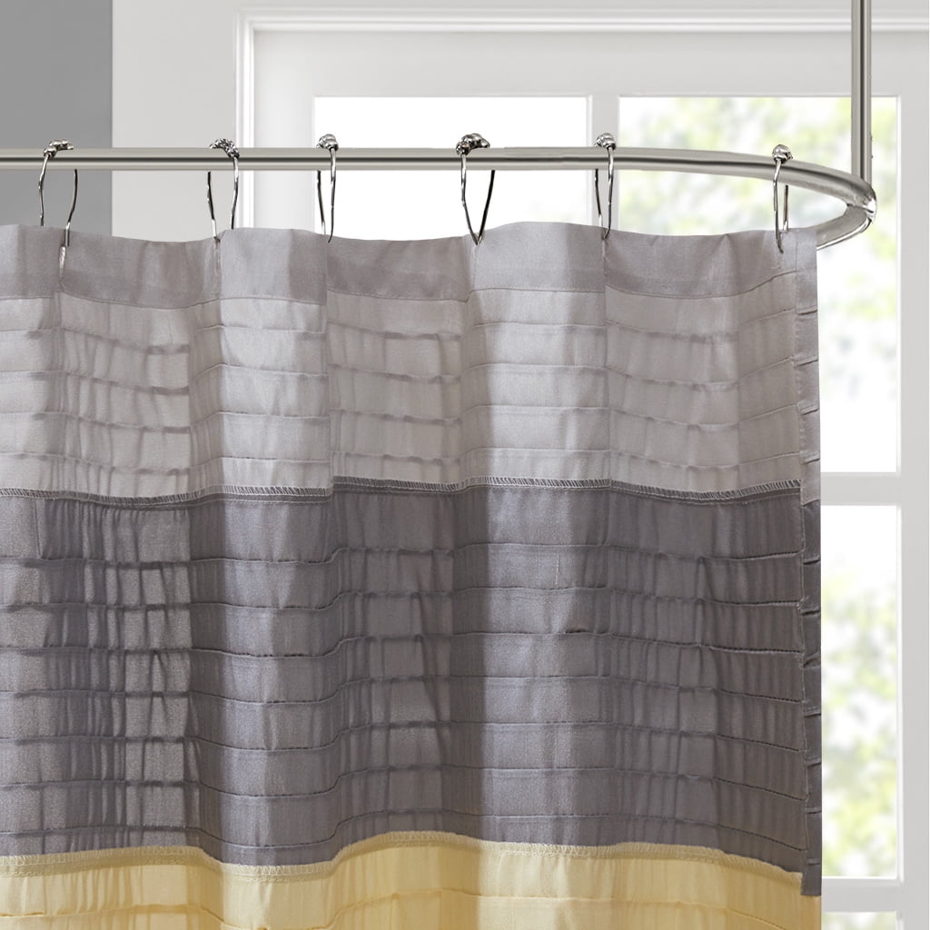 Euroco Faux Silk Shower Curtain