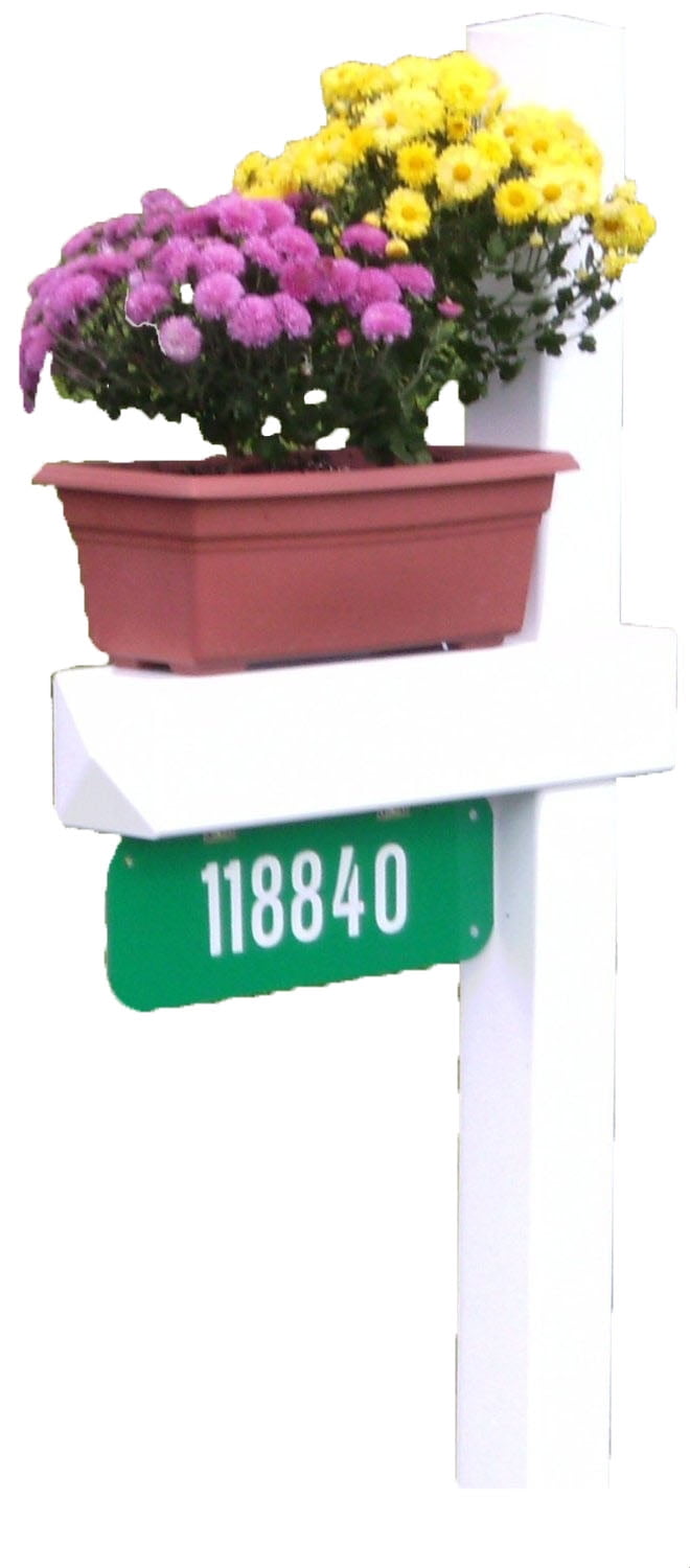 Handy Sign Post 54in x 24in White Vinyl Post Sleeve