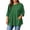 Green, variant on MLQIDK Plus Size T Shirts for Women Loose Going Out Tunic 3/4 Sleeve V-Neck Plaid Print Blouses Summer Tunic Tops Red 2XL