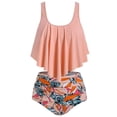 thumbnail image 1 of Gifts For Women Push-Up Padded Plus Size Overlay Print Bikini Swimsuit, 1 of 6