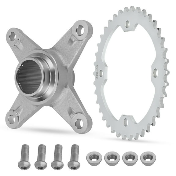 M MATI Rear Axle Sprocket & Mount Hub Collar Holder Kit for Yamaha Raptor 250 350 YFM250 YFM350 2008-1013