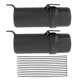 thumbnail image 1 of Tubo de herramientas para motocicleta, portadocumentos, accesorio universal negro impermeable 2x grandes sin cerradura, 1 of 9