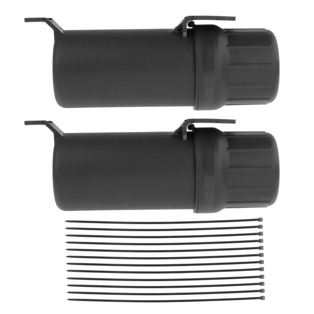 Tubo de herramientas para motocicleta, portadocumentos, accesorio universal negro impermeable 2x grandes sin cerradura
