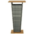 thumbnail image 2 of vidaXL 5 Piece Garden Bar Set with Cushions Poly Rattan Grey, 2 of 5