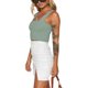 thumbnail image 5 of SAYOO - Camisola sexy de verano para mujer, color sólido, sin mangas, con cuello cuadrado SAYOO Moda, 5 of 9