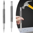 thumbnail image 4 of Spring Center Punch Hammerless Dual Head Nail Setter Spring Loaded High Carbon Steel Nail Punch Narrow Space Door Hinge Pin Remover Tool for Carpenter Woodworking, 4 of 9