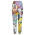thumbnail image 5 of Looney Tunes Characters Womens Sweatpants Joggers Pants Daily Trousers 3D Printing Novelty Casual Sweatpants With Drawstring Closed Bottom, 5 of 7