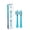 aquamarine, variant on RM ORAL Wave Sonic Replacement Toothbrush Heads, Soft Bristles, 2 Count, Aquamarine