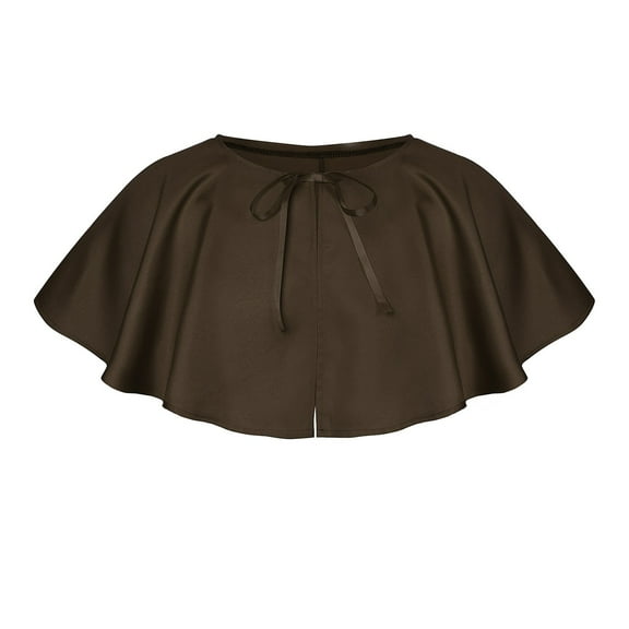 UJNDER Versatile Wraps Shawl Designed for Parties Featuring Short Knit Tie for All Seasons Fashion Coffee