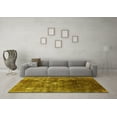 thumbnail image 3 of Ahgly Company Machine Washable Indoor Rectangle Persian Yellow Bohemian Area Rugs, 5' x 7', 3 of 4