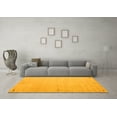 thumbnail image 3 of Ahgly Company Indoor Round Abstract Yellow Contemporary Area Rugs, 4' Round, 3 of 4