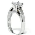 thumbnail image 2 of Pompeii 1 ct Princess Cut Diamond Solitaire Engagement Ring 14k White Gold, 2 of 3