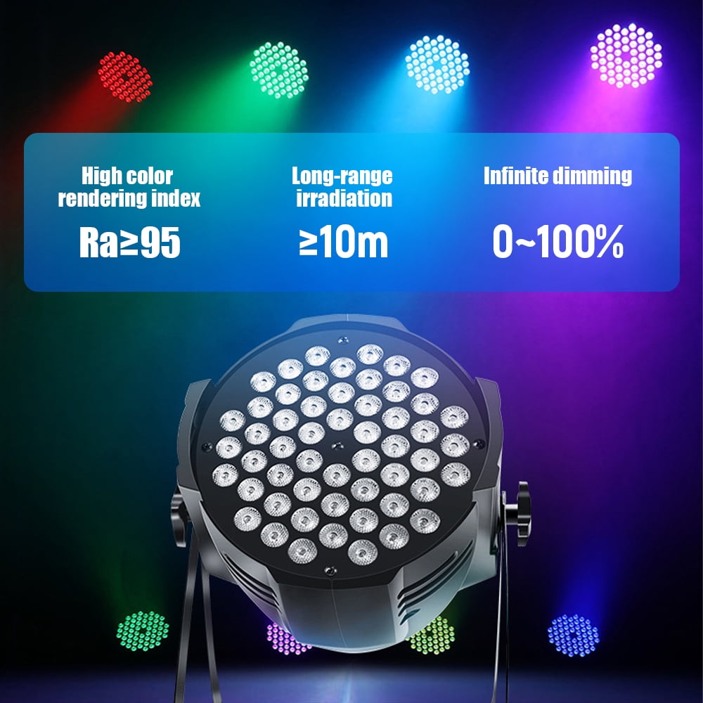 Stage Lights,DFITO 36 LED Light RGB Party Lights Uplights with Sound Activated Remote DMX Control for Disco Dance Wedding Club Christmas Birthday Music Party Stage Lighting