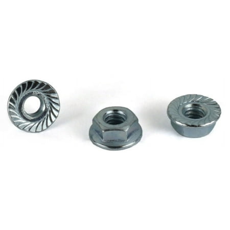 

3/8-16 Serrated Hex Flange Locknuts / Steel / Zinc - 1000 Piece Carton