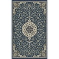 thumbnail image 2 of Art Carpet Dexter Calligraphy Peacock Blue, Linen 7'10" Round Rug, 2 of 3