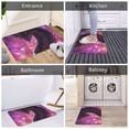 thumbnail image 5 of Sikiie Neon Futuristic Dragon Print Flannel Anti-slip Floor Mat 16x24in, Thickened Dustproof Entrance Door Mat Floor Mat for Kitchen, Bathroom, Laundry Room, 5 of 7