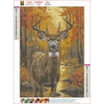 thumbnail image 3 of HsdsBebe Animals DIY Diamond Art Painting Kit, Autumn Deer Art Craft Gem Painting Adult and Children DIY Full Round 5D Diamond Drill Kit, 3 of 5