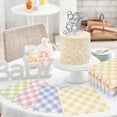 thumbnail image 4 of XD4-200 Pcs Easter Paper Napkins Spring Pastel Checkered Paper Napkins Colorful Buffalo Plaid Disposable Napkins Gingham Scalloped Luncheon Dinner Napkins for Easter Spring Party Table*04, 4 of 7