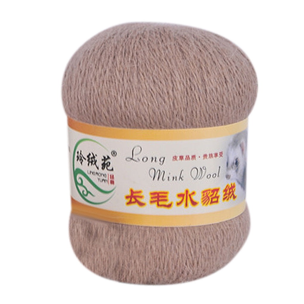 50g/ball Knitting Scarf Yarn Soft Thin Plush Hand Crochet Thread Sewing ...