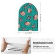 thumbnail image 2 of Lsque Starfish and Shell Pattern Knitted Beanie, Unisex Winter Hat, Knit Hat Winter Beanies Thick Fisherman Beanies Cuffed Plain Skull Caps, 2 of 6