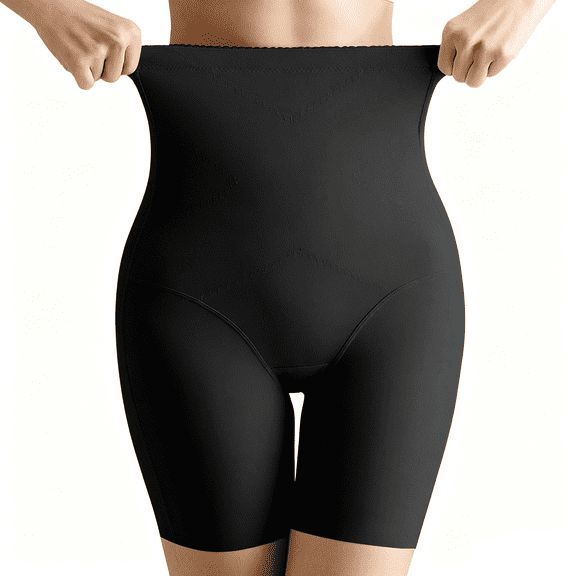 FUZHIQ Shapewear Tummy Control Shorts for Women, 5-IN-1 Body Shaper High Waisted Girdle Boyshort Slip Short for Under Dresses