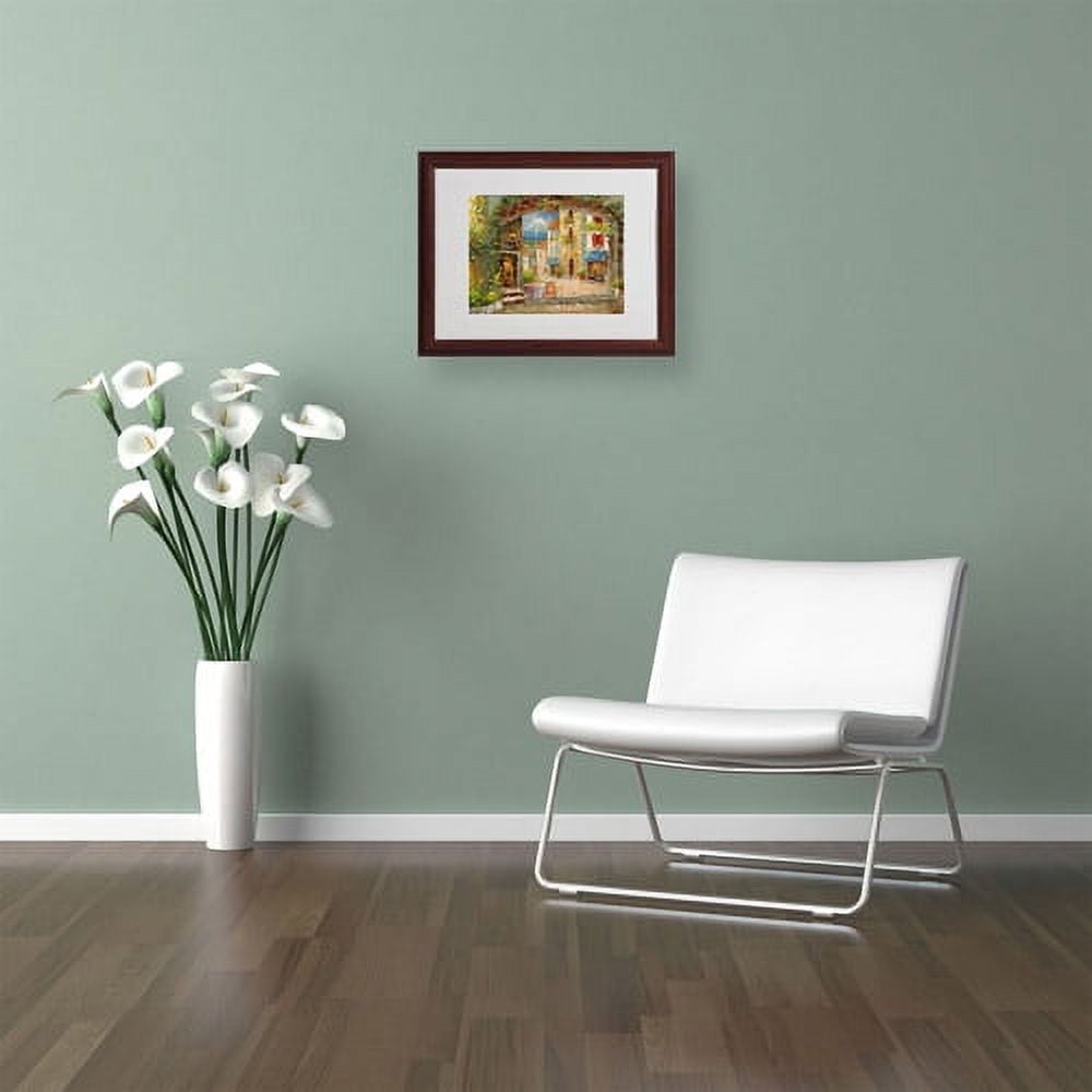 Trademark Fine Art "Capri Isle" Canvas Art by Rio, Wood Frame