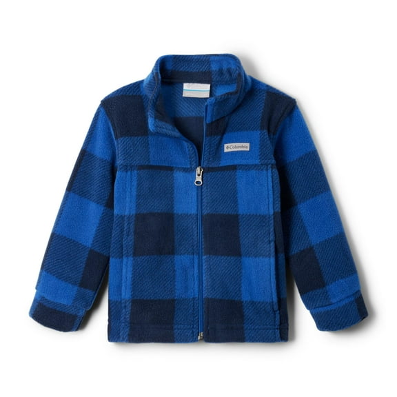 Columbia Youth Boys Zing III Fleece, Mountain Blue Check, XX-Small