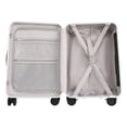 thumbnail image 3 of Grey 20" Adjustable Double Handle Ride-on Luggage,Travel Carry On Trolley Case with Mesh Pocket for Kids,Children's Ride On Suitcase with Wheels & TSA Lock, 3 of 18