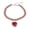 Red L, variant on Crystal Gem Pet Collar Necklace Stone Material Adjustable Buckle Comfort Decorative Collar Diamonds for Cats Small Medium Dogs Daily Party Wear 7.87-11.81in Pink M