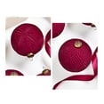 thumbnail image 5 of Elegant Velvet Christmas Balls - 9-Pack 10Cm Hanging Ornaments For Festive, 5 of 9