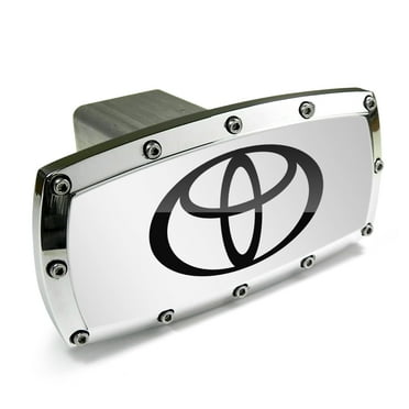 GMC 3D Black Inlay Billet Aluminum Tow Hitch Cover – 2 Inch Receiver, Class 3