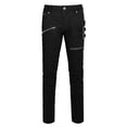 thumbnail image 1 of Pantalónes PaHombres Delgado Plano Cinco Bolsillos Hebillas CremalleDeco Pantalones Elástico De Algodón Negro 28, 1 of 6
