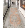 thumbnail image 3 of Turkish Rug, Machine Washable Rug, Orange Rug, Personalizeds Rug, Luxury Rugs, Gift For Him Rugs, Car Mat Rugs, Purple Rugs, Entry Rug, 2.6'x9.2' - 80x280 cm, 3 of 8