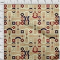 thumbnail image 4 of oneOone Velvet Light Brown Fabric Geometric Dress Material Fabric Print Fabric By The Yard 58 Inch Wide-D4, 4 of 7