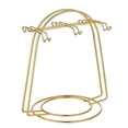 thumbnail image 1 of Golden Tea Cup And Saucer Display Rack Stainless Steel Water Drainer Durable Mug Hanger For Kitchen Home Ornament Stand Storage, 1 of 9