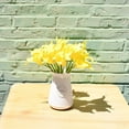 thumbnail image 5 of Morttic 20pcs Artificial Calla Lily Silk Flowers 13.4" for Home Kitchen Wedding Table Decoration (Pure Yellow), 5 of 18