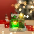 thumbnail image 1 of Casa navideña iluminada con luz LED, pueblo de nieve, centro de mesa, casa con escena navideña, para el hogar, sala de estar y oficina B, 1 of 8