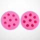 thumbnail image 3 of 4 Pcs Silicone Mold 8-compartment Blueberry and Mulberry Shaped Cake Decorating Tool Dessert Chocolate Fondant Mold (Pink), 3 of 4
