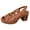 Brown, variant on Rokment Womens Platform Heeled Dress Sandals for Ladies 2026 Summer Fashion Casual Geometic Hollow out Peep Open Toe Chunky Block High Heels Slingback Dressy Pumps Brown Size 6.5
