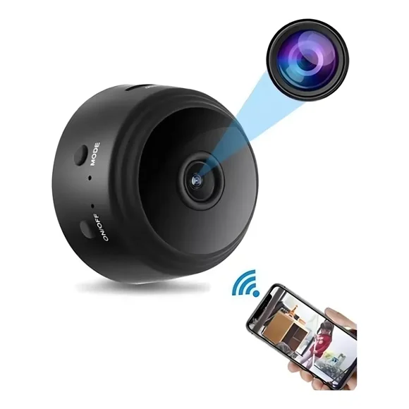 Mini Cámara Espía Wifi 720p 120° Hd Con Visión Nocturna