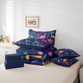 thumbnail image 6 of Erosebridal Colorful Dinosaur 7-Piece Twin Bedding Sets,Cartoon Dino Bedding Comforter Set For Boys Kids Reversible, 6 of 7