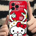 thumbnail image 1 of Merry Christmas Hello Kitty For iPhone 11 Pro Max 12 13 Pro Mini X XR XS Max 6 6S 7 8 Plus Se2 Clear Phone Case Cover, 1 of 7