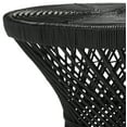 thumbnail image 5 of SAFAVIEH Grimson Round Small Bowed Wicker Accent Table, Black, 5 of 6