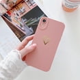 thumbnail image 3 of Compatible with iPhone XR Case for Women Girl,Cute Plated Love Heart with Full Camera Lens Protection Case Soft Silicone TPU Anti-Scratch Protective Cover for iPhone XR 6.1＂-Pink, 3 of 9